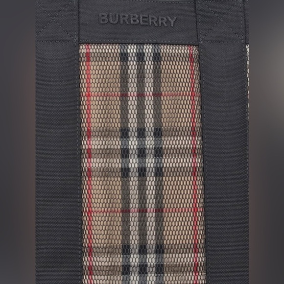 NWT Authentic Burberry Ormond Check Tote Archive Beige Travel Bag - Picture 8 of 16